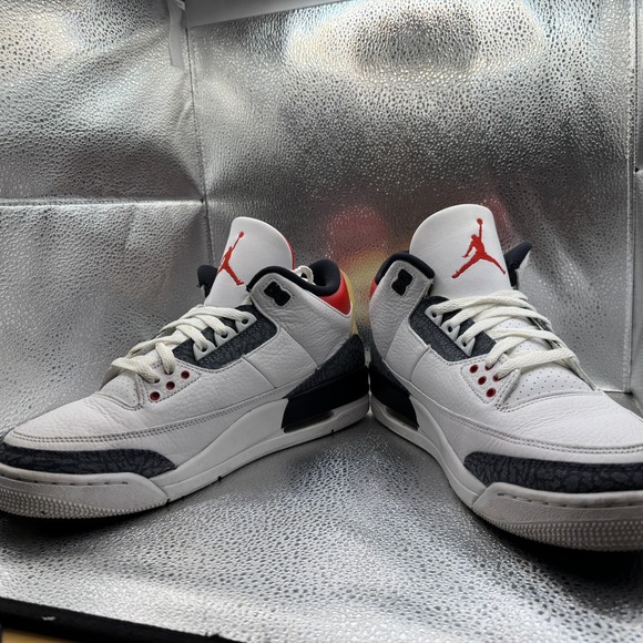 Size 10 Air Jordan 3 Retro SE Fire Red White Black Mens Sneakers CZ6431-100 - Picture 6 of 13